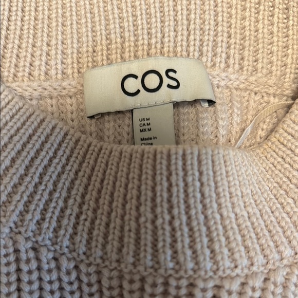 COS Cream Ribbed sweater - Picture 2 of 3